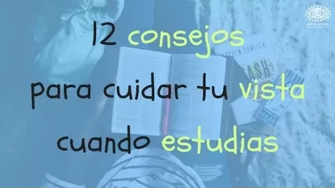 como cuidar tus ojos mientras estudia